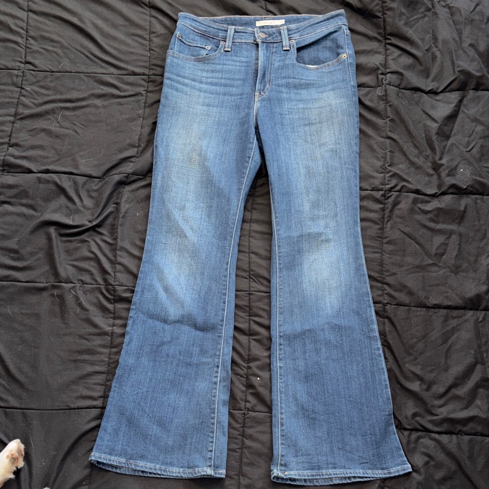 Levi's Classic Blue Wide Leg Jeans